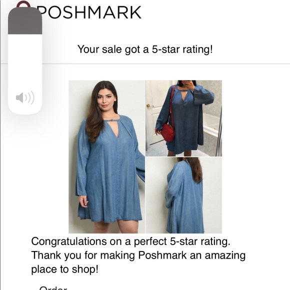 1 LEFT! 1X, 2X & 3X CHOKER DENIM DRESS! - Picture 3 of 8